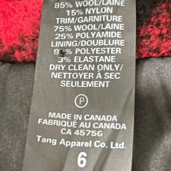 SMYTHE Red & Black Plaid Jacket - Picture 7 of 9